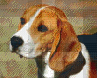Pixelhobby  804042 Beagle (25,4x20,3cm) 4 alaplapos szett