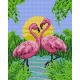 Pixelhobby  804109 Flamingók 2 (20,3x25,4cm)négy alaplapos szett