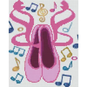   Pixelhobby  804368 Balett cipő l(20,3x25,4cm) 4 alaplapos szett