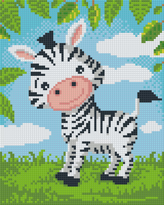 Pixelhobby  804372 Zebra (20,3x25,4cm) 4 alaplapos szett