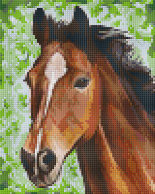 Pixelhobby  804430 Ló portré (20,3x25,4cm) 4 alaplapos szett