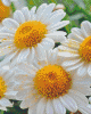 Pixelhobby  804471 Virág (25,4x20,3cm) 4 alaplapos szett