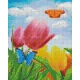 Pixelhobby  804473 Tulipánok (25,4x20,3cm) 4 alaplapos szett