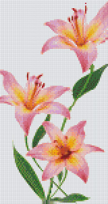 Pixelhobby  806162 Liliom szett 6 alaplapos  (20,3x38,1 cm)