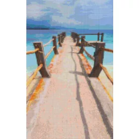   Pixelhobby  808101 Tengerparti híd (25,4x40,6cm) 8 alaplapos szett