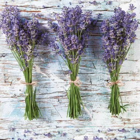 Levendula Three Bunches szalvéta 20 db-os 33x33 cm