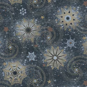 Karácsony Stars And Twirls Navy szalvéta 20 db-os 33x33 cm