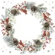 Karácsony Wreath on White szalvéta 20 db-os 33x33 cm