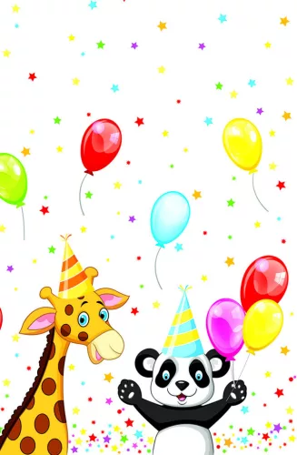 Happy Birthday Star papír asztalterítő 120x180 cm