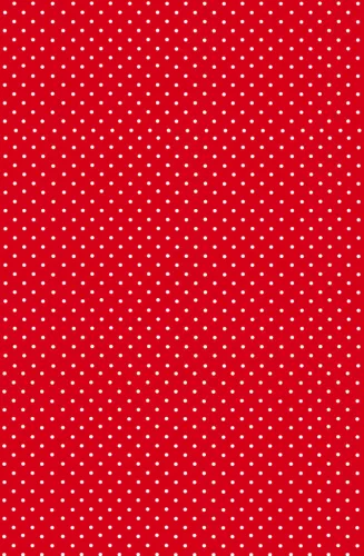 Piros White Dots papír asztalterítő 120x180 cm