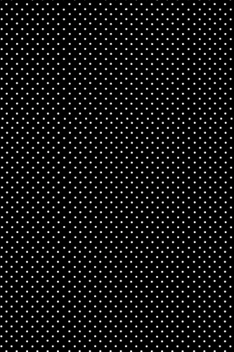 Fekete White Dots papír asztalterítő 120x180 cm