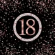 Happy Birthday 18 Rose Gold szalvéta 20 db-os 33x33 cm