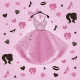 Lányos Party Dress szalvéta 20 db-os 33x33 cm