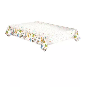 Állatos Cute Party papír asztalterítő 120x180 cm