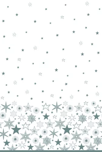 Karácsony Silver Stars papír asztalterítő 120x180 cm