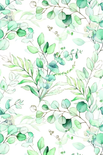 Virág Eucalyptus Twigs papír asztalterítő 120x180 cm