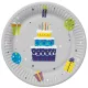 Happy Birthday Gifts and Garlands papírtányér 8 db-os 18 cm