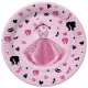 Lányos Party Dress papírtányér 8 db-os 22,7 cm