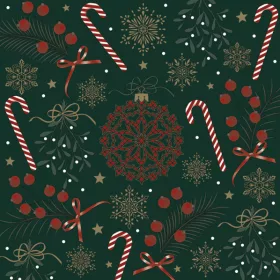 Karácsony Motifs Collage szalvéta 20 db-os 33x33 cm