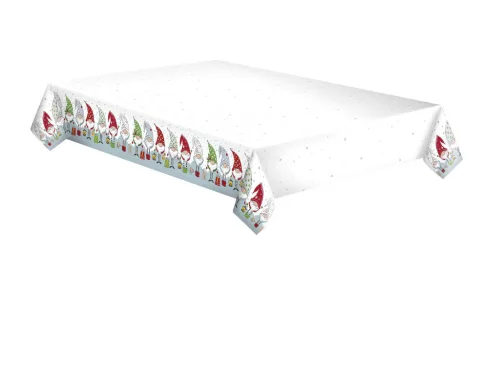 Karácsony Funny Gnomes papír asztalterítő 120x180 cm