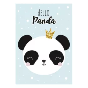 Panda Crown A/4 gumis mappa