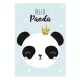 Panda Crown A/4 gumis mappa