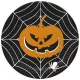Halloween Scary Black papírtányér 8 db-os 22,7 cm