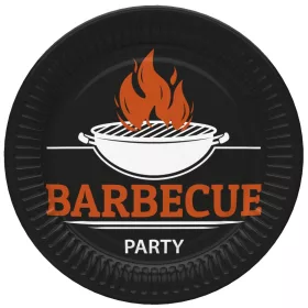 Barbecue Party papírtányér 8 db-os 18 cm