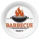 Barbecue Party papírtányér 8 db-os 22,7 cm