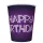 Happy Birthday Neon Cake papír pohár 8 db-os 250 ml