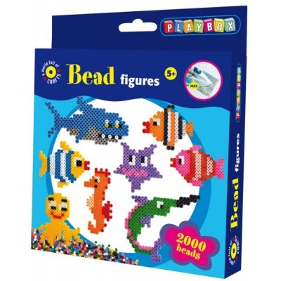 Gyöngykép figurák - tengeri állatok Playbox
