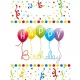 Happy Birthday Streamers ajándéktasak, ajándékzacskó 6 db-os