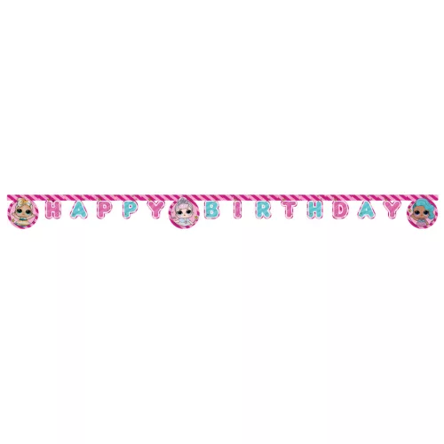 LOL Surprise Glitterati Happy Birthday felirat 2 m