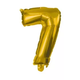 Arany Gold óriás 7-es szám fólia lufi 85 cm