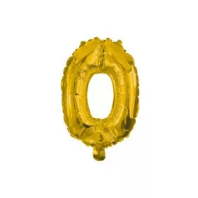 Arany Gold 0-ás szám fólia lufi 10 cm