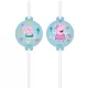 Peppa malac Messy Play papír szívószál, 4 db-os szett FSC