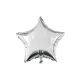 Ezüst csillag Silver fólia lufi 46 cm
