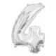 Ezüst Silver 4-es szám fólia lufi 95 cm