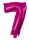Rózsaszín Hot Pink 7-es szám fólia lufi 95 cm