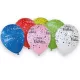 Colorful Happy Birthday léggömb, lufi 6 db-os
