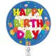 Happy Birthday Kokliko papírtányér 8 db-os 23 cm FSC