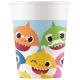 Baby Shark Fun in the Sun papír pohár 8 db-os 200 ml FSC