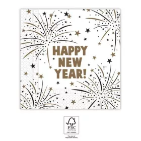 Happy New Year Flares szalvéta 20 db-os 33x33 cm FSC