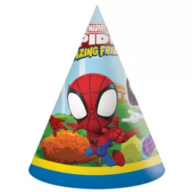 Pókember Spidey parti kalap, csákó 6 db-os FSC