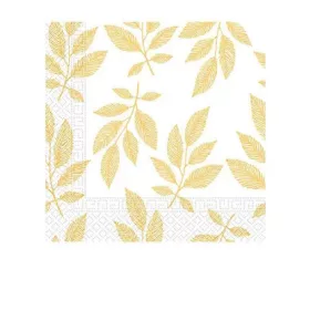 Levél Orange Leaves szalvéta 20 db-os 33x33 cm
