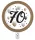 Happy Birthday 70 Milestone papírtányér 8 db-os 23 cm FSC