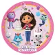 Gabi babaháza Friends papírtányér 8 db-os 23 cm FSC