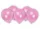 Rózsaszín Metallic Pastel Pink léggömb, lufi 8 db-os