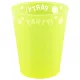 Yellow Fluorescent, Sárga micro prémium műanyag pohár 250 ml