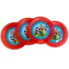Disney Mickey Rock the House micro prémium műanyag lapostányér 4 db-os szett 21 cm